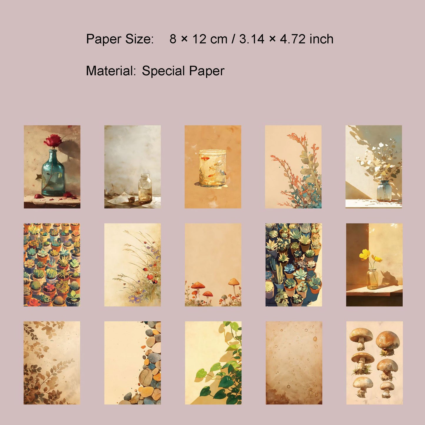 30 Pcs Vintage Background Paper SJYX