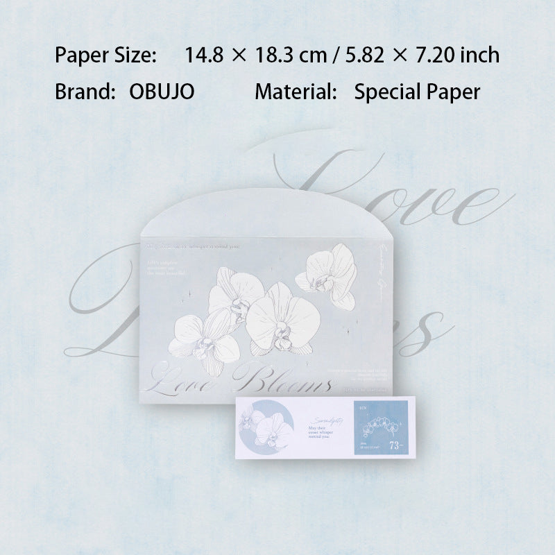 1 Pcs Sliver Foil Envelope with Wax Seal Stickers JMRM