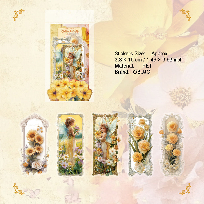 15 Pcs Fairy Theme PET Stickers HYJL