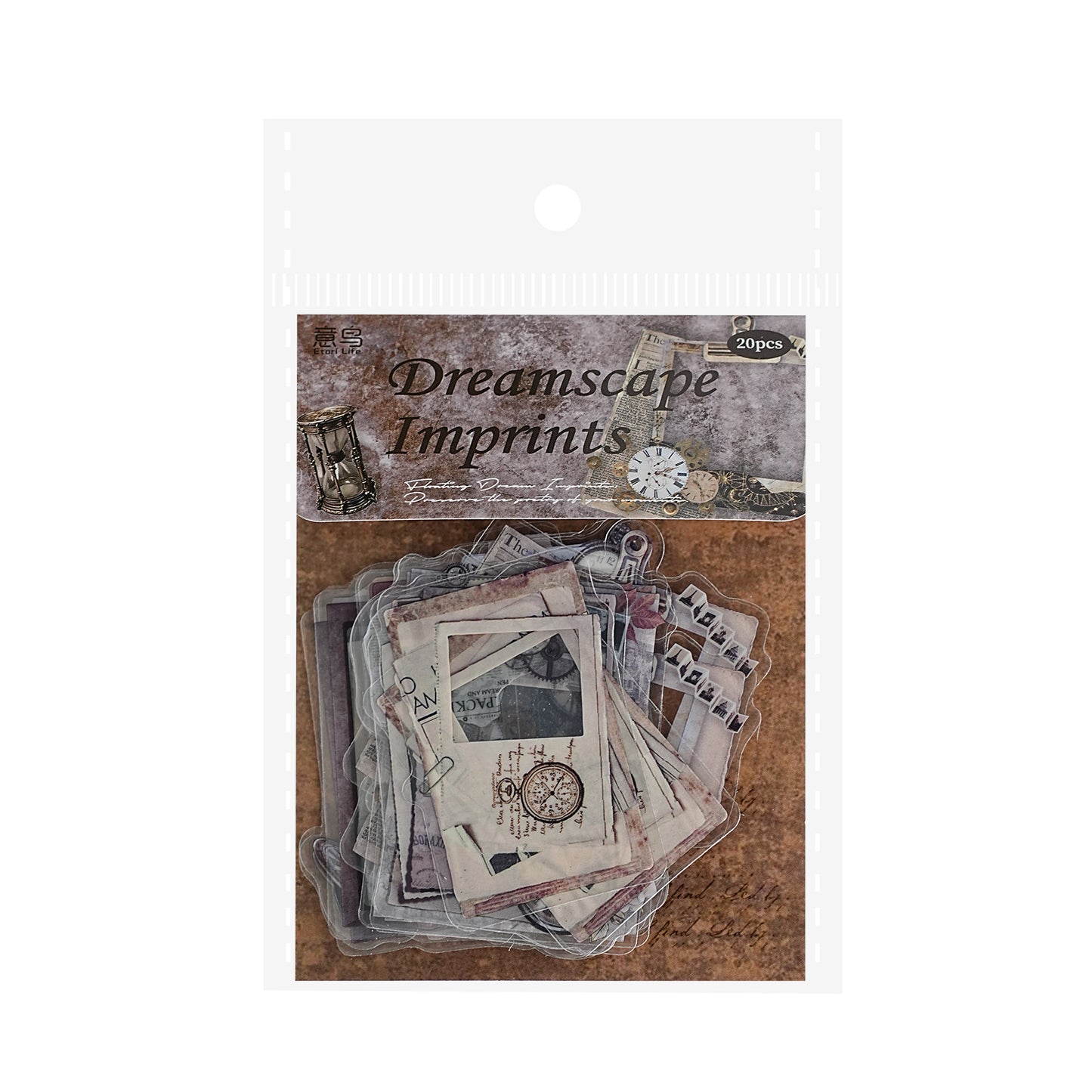 20 Pcs Vintage Frame PET Stickers FSYJ
