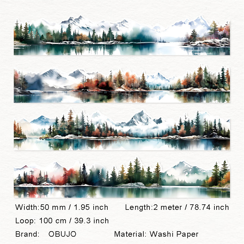 1 Roll Mountain Forest Washi Tape SCQK