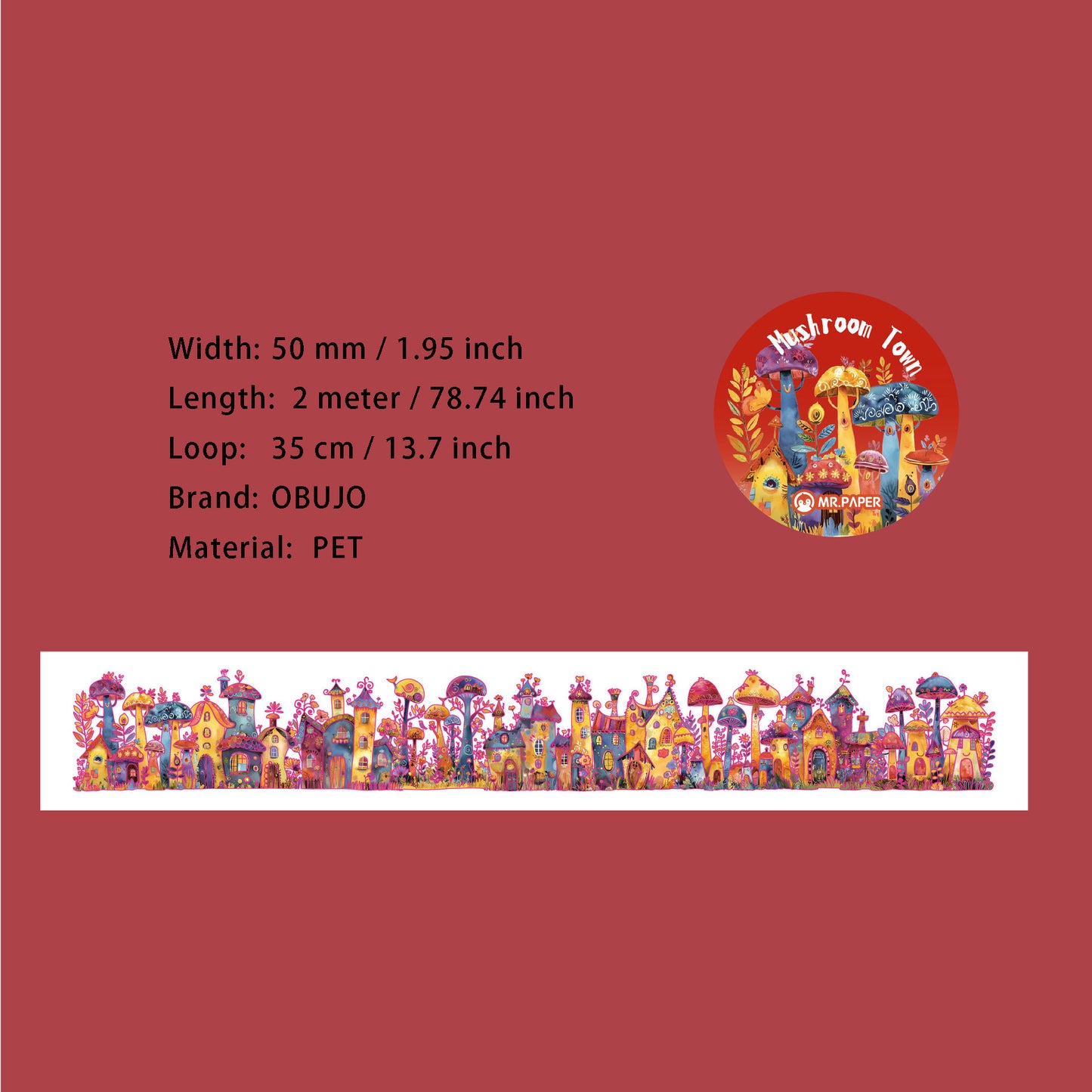 1 Roll Fairy Theme PET Tape THZL