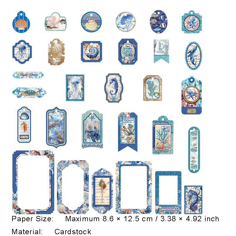 30 Pcs Natural Theme Cardstock Supplies ZRZW