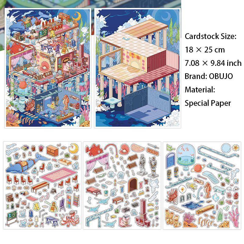 3D Cruise Party Themed DIY Stickers Kit JRYY27