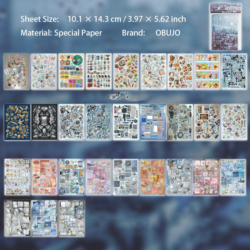 30 Sheets Galaxy Themed Stickers JGRJ