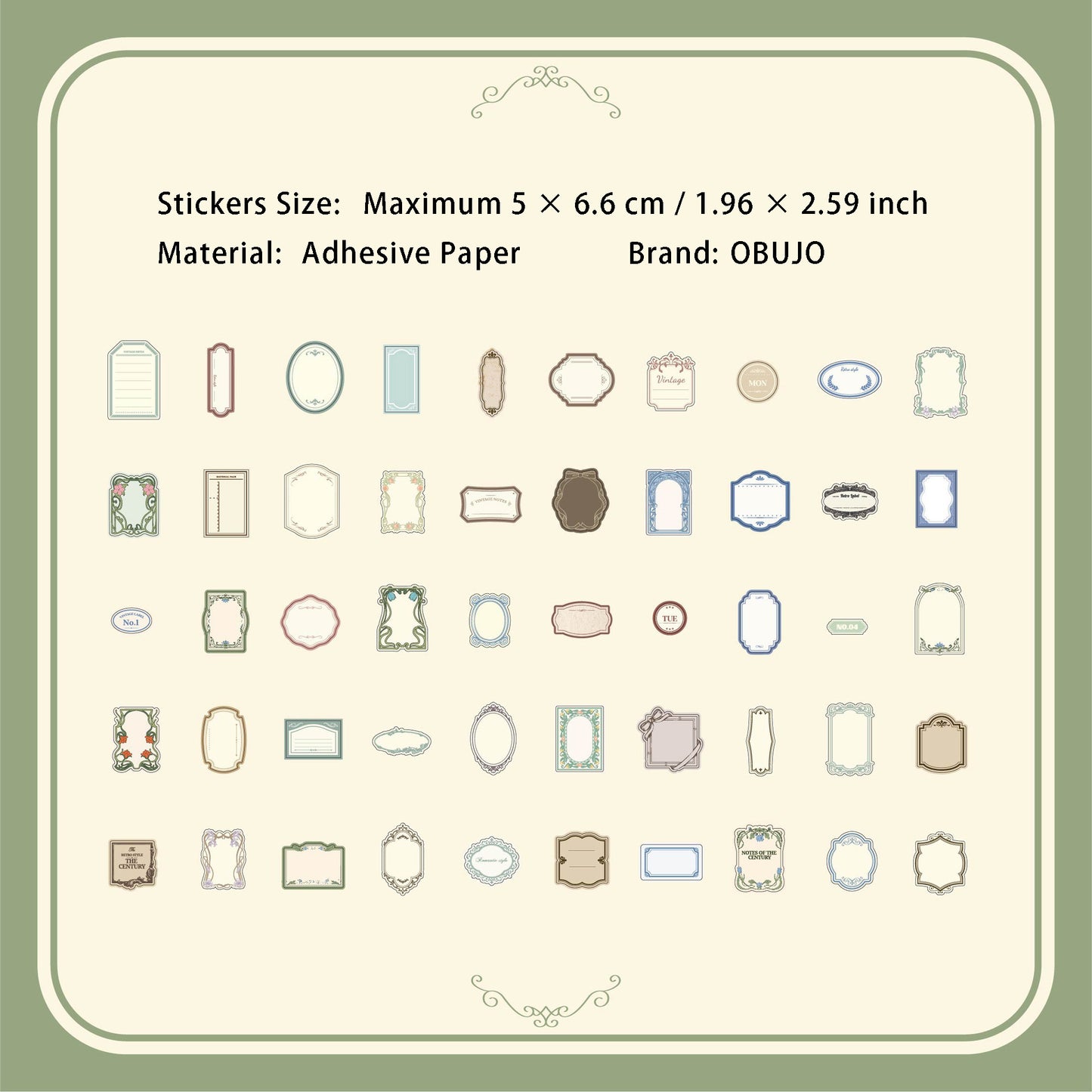 100 Pcs Lable Note Stikcers SJSZ