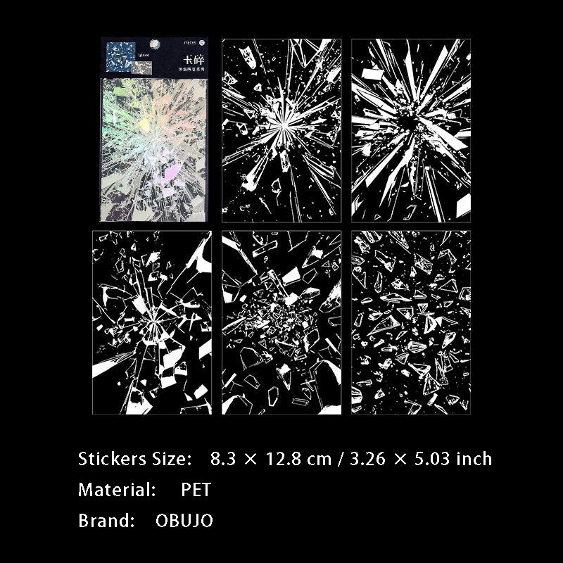 10 Pcs Firework Tree PET Stickers LMSX