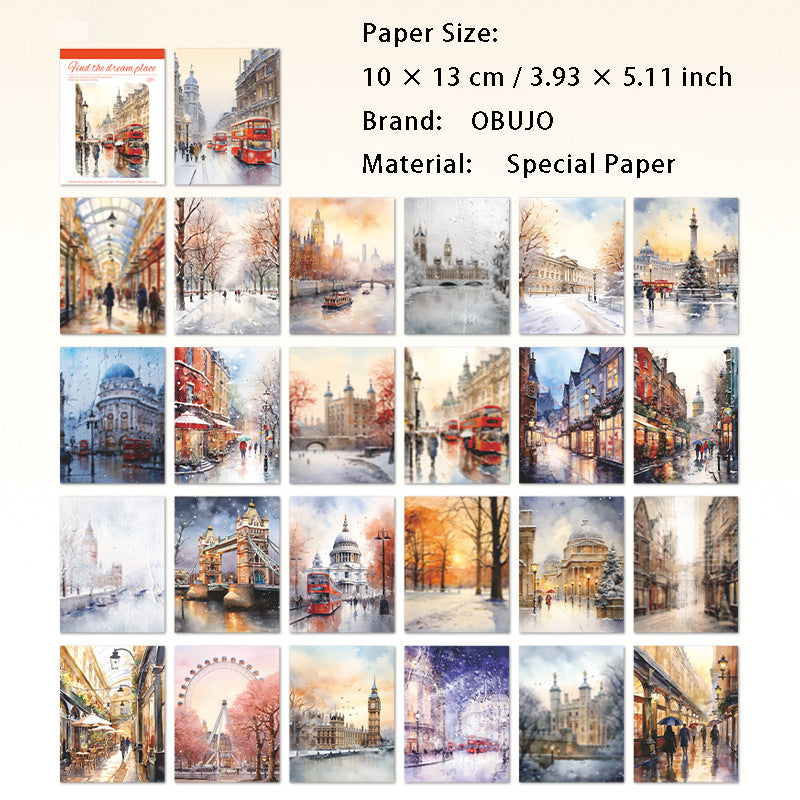 50 Sheets Travel Journal Paper Book XMZL