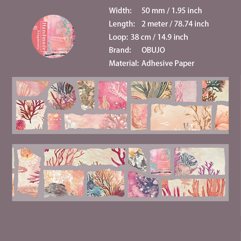 1 Roll Vintage Floral Stickers Tape SZSY