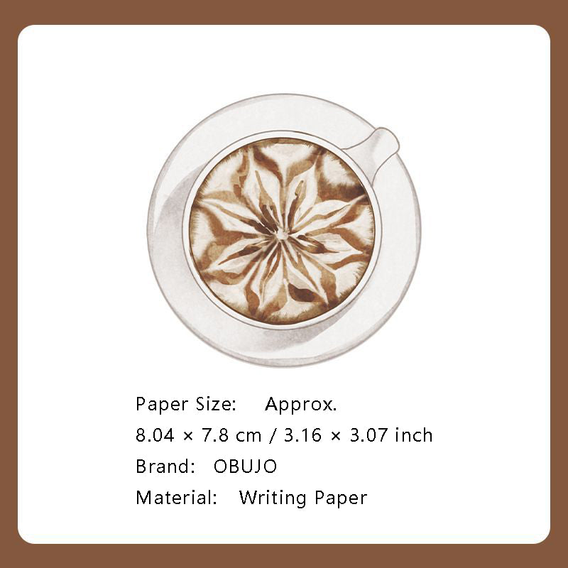 30 Pcs Coffee Theme Sticky Note Paper KFRJ