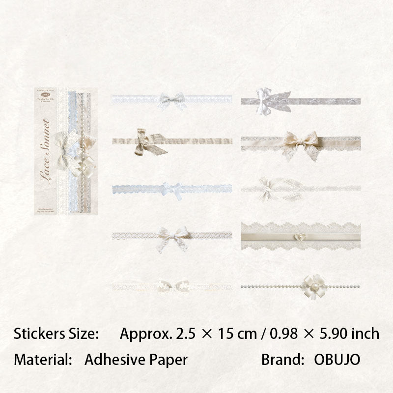20 Pcs Lace Knot Stickers SGLS