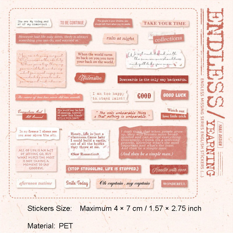 60 Pcs Positive Quote Stickers WJDSN