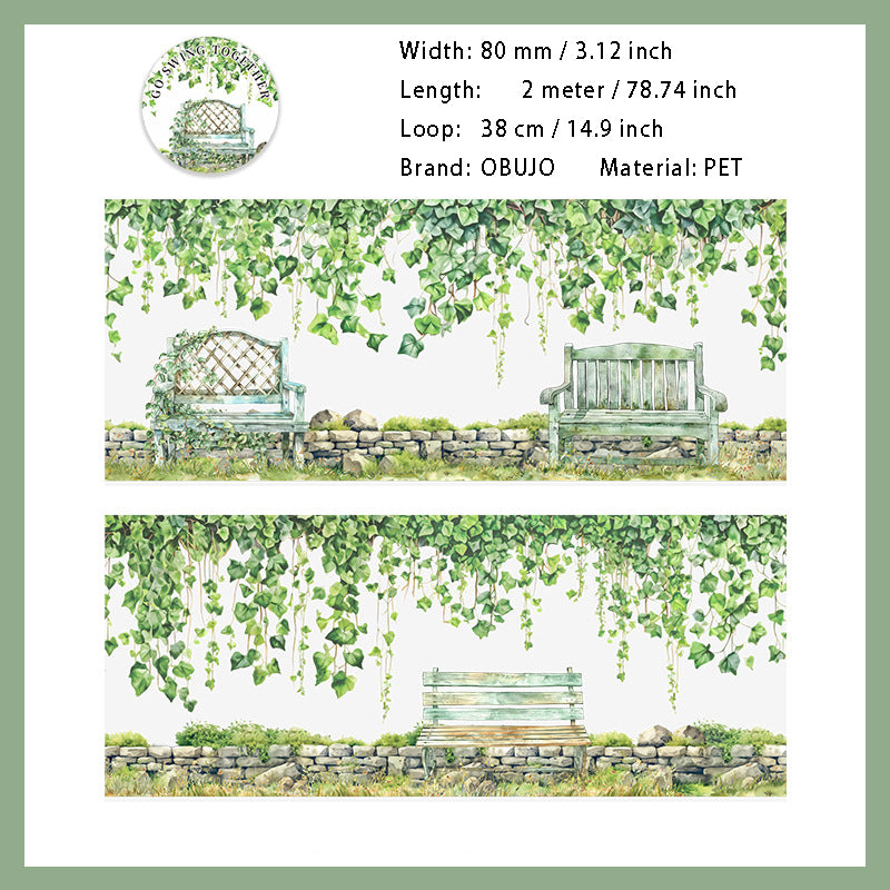 1 Roll Garden Swing Theme PET Tape YQDQQ