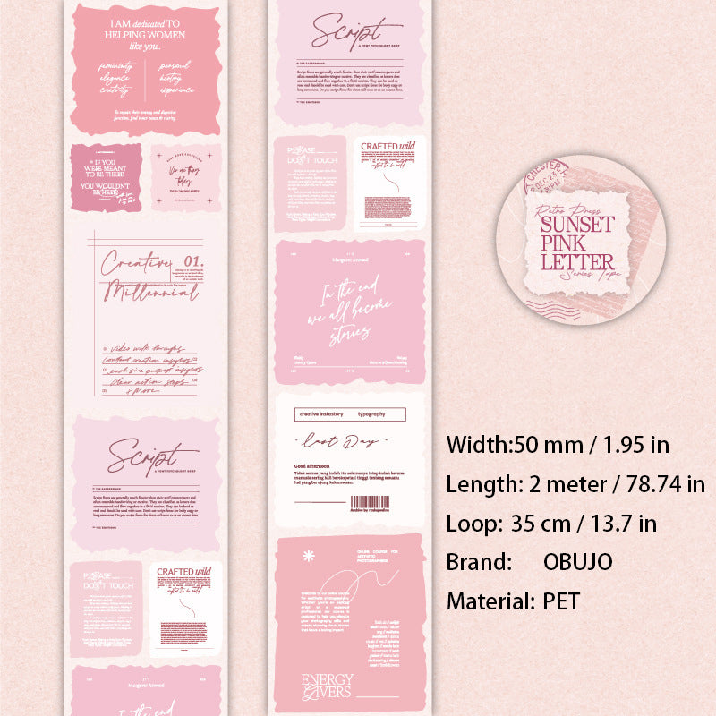 1 Roll Vintage Quote Journal Stickers FGBKP