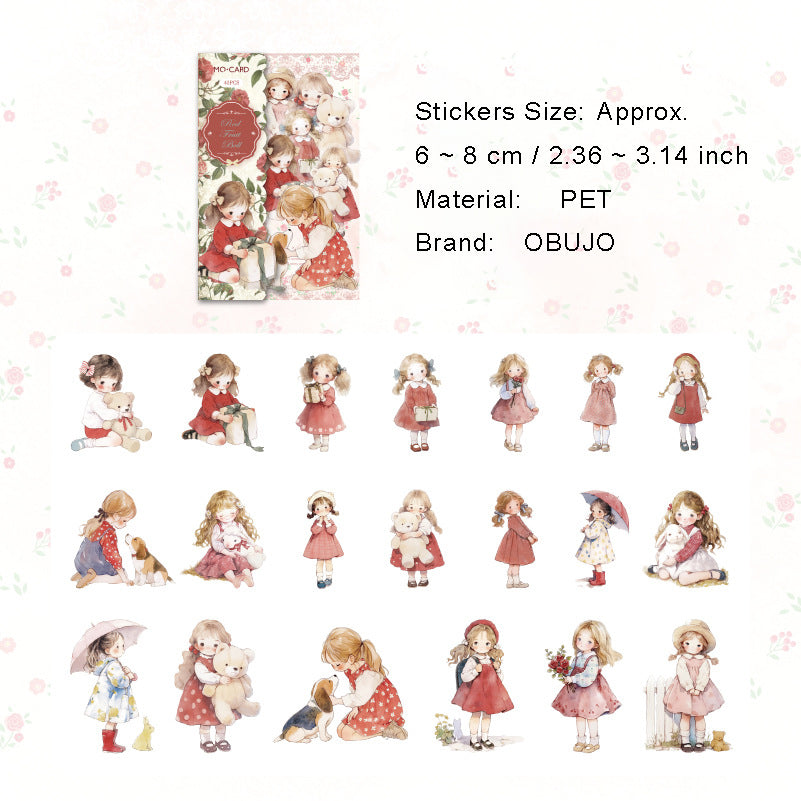 40 Pcs Childhood Kids PET Stickers WWBW