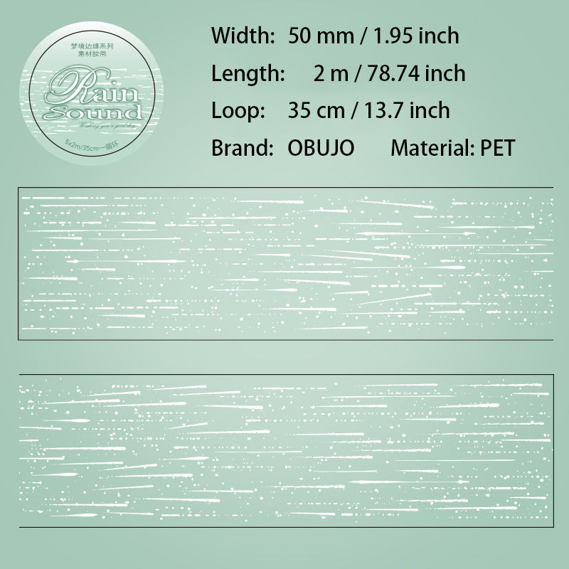 1 Roll Star Rain Grid PET Tape MJBY