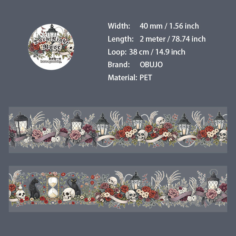 1 Roll Dark Gothic PET Tape AYQW