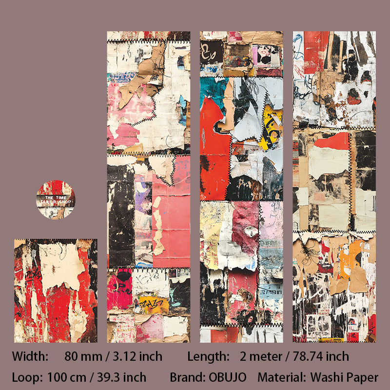 1 Roll Vintage Junk Journal Washi Tape SGCFP