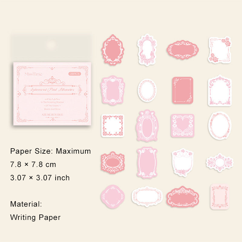 20 Pcs Floral Notepad Paper HJFY