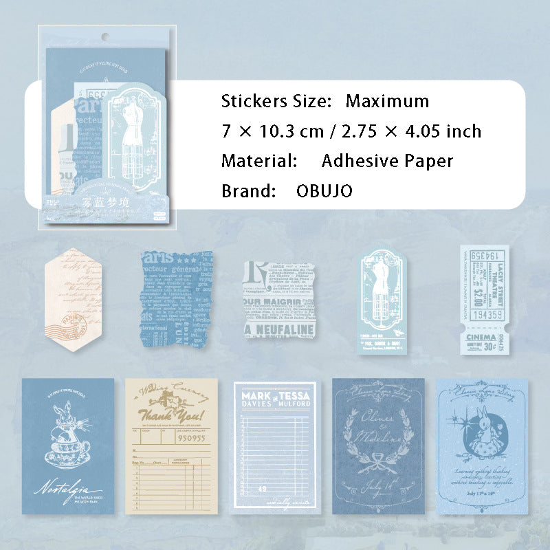 20 Pcs Vintage Journal Paper SYJN