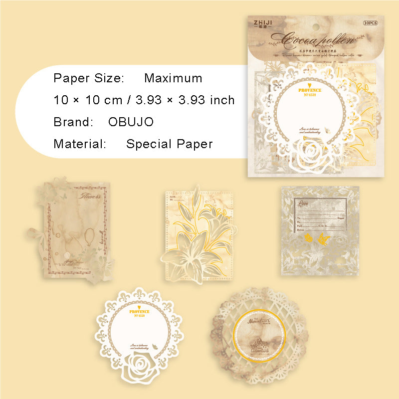 20 Pcs Lace Cutout Notepad Paper HFMJ