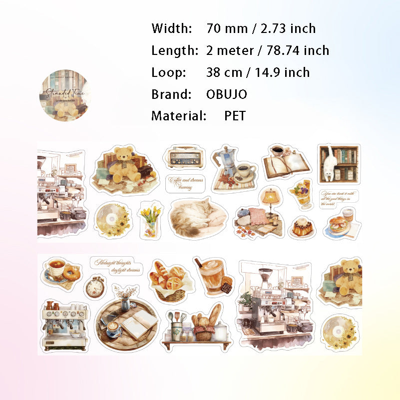 1 Roll Lifestyle PET Stickers Tape JMSH