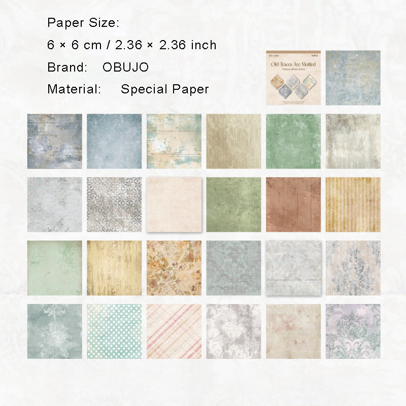 50 Pcs Vintage Journal Paper JLTSG