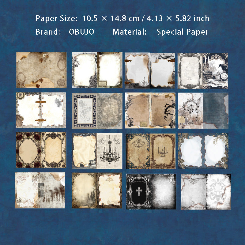 192 Sheets Vintage Junk Journal Paper Book YFSG