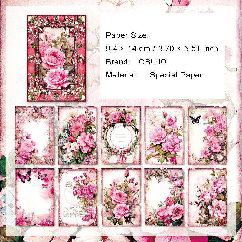 30 Sheets Vintage Junk Journal Paper JRMJ