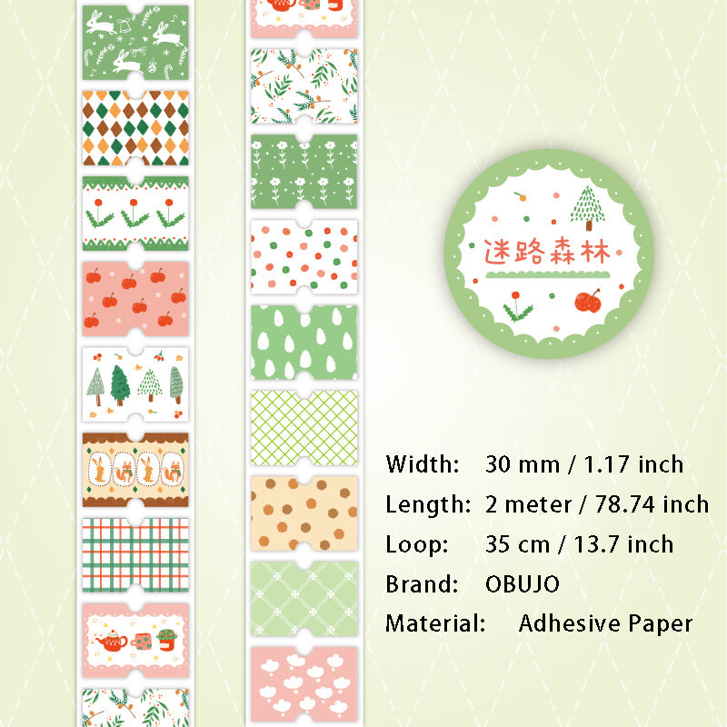 1 Roll Floral Stickers Tape SHPT