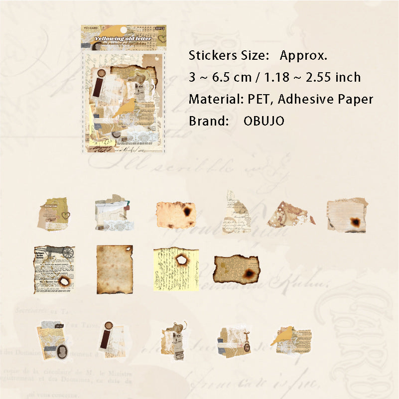 30 Pcs Vintage Journal Stickers PTDY