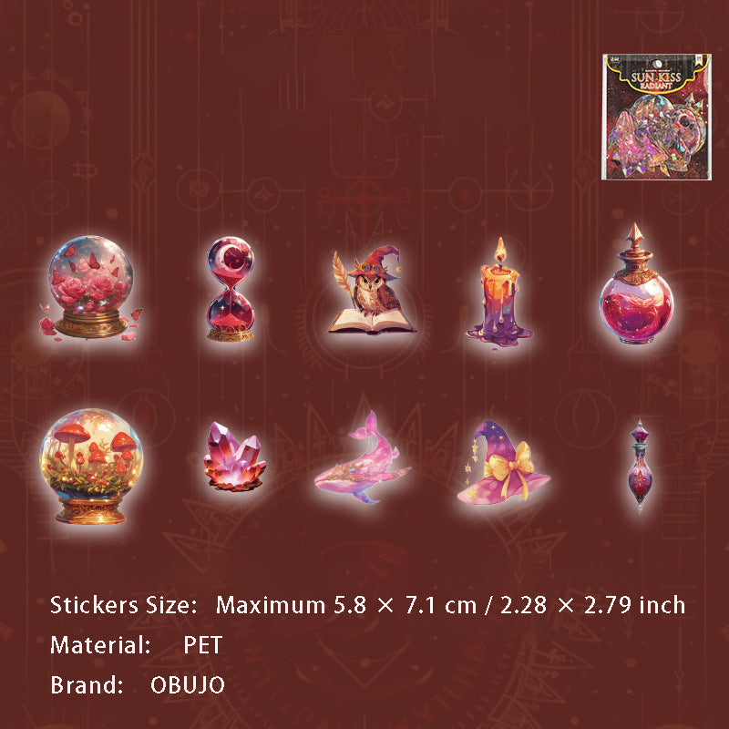 20 Pcs Maigc Theme PET Stickers MFSK