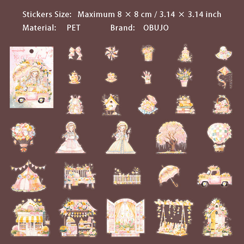 30 Pcs Garden Lifestyle PET Stickers SLLX