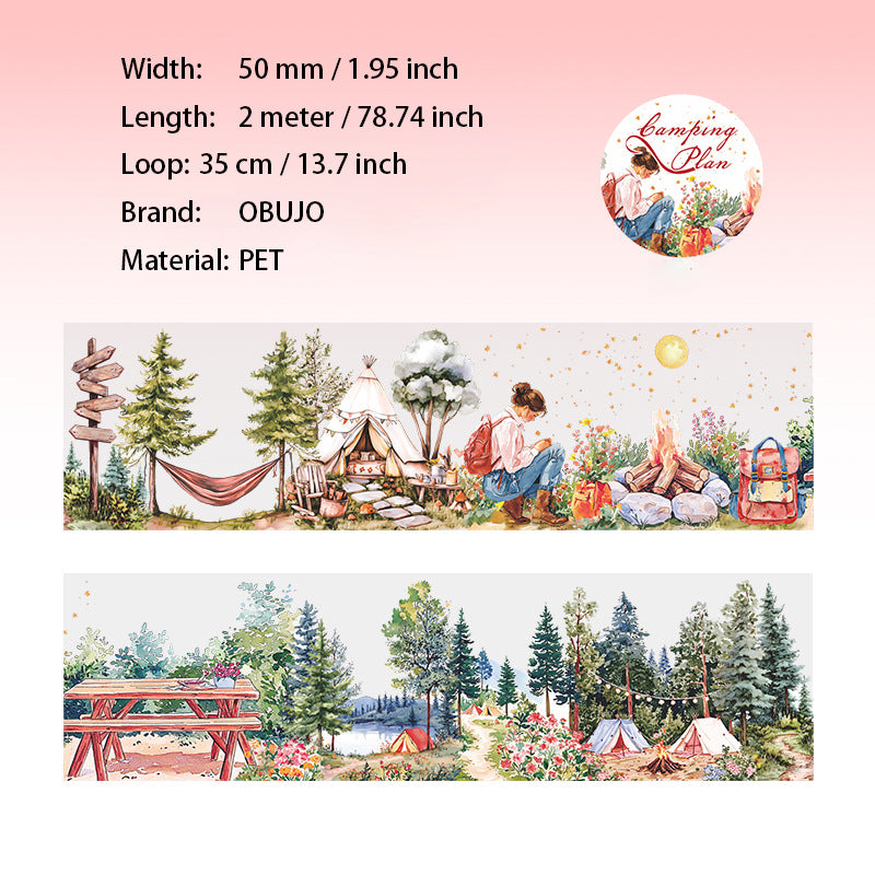 1 Roll Camping PET Tape LYJH