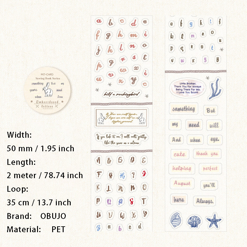 1 Roll Planner PET Stickers Tape FRZS