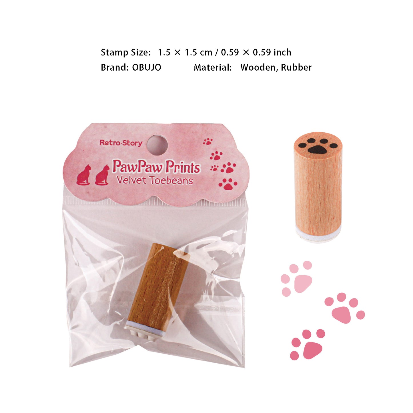 Animal Claw Wooden Stamp ZZXL