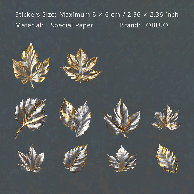 20 Pcs Vintage Metal Art Stickers JSSCS