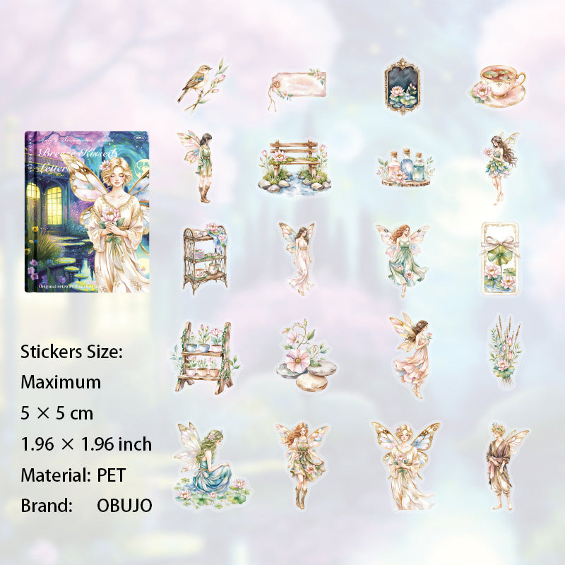40 Pcs Fantasy Fairy PET Stickers MSHJ