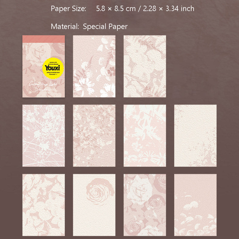 30 Pcs Shadow Theme Scrapbook Paper SJGYY