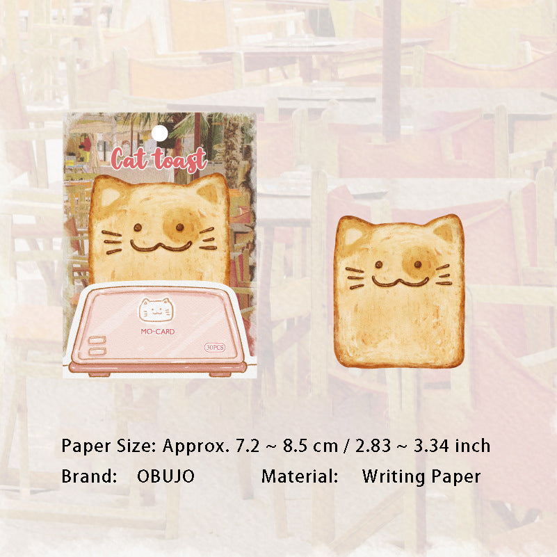 30 Sheets Bear Toast Theme Notepad MMTSP