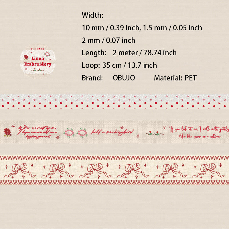 3 Roll Lace Theme PET Tapes Kit SZLS