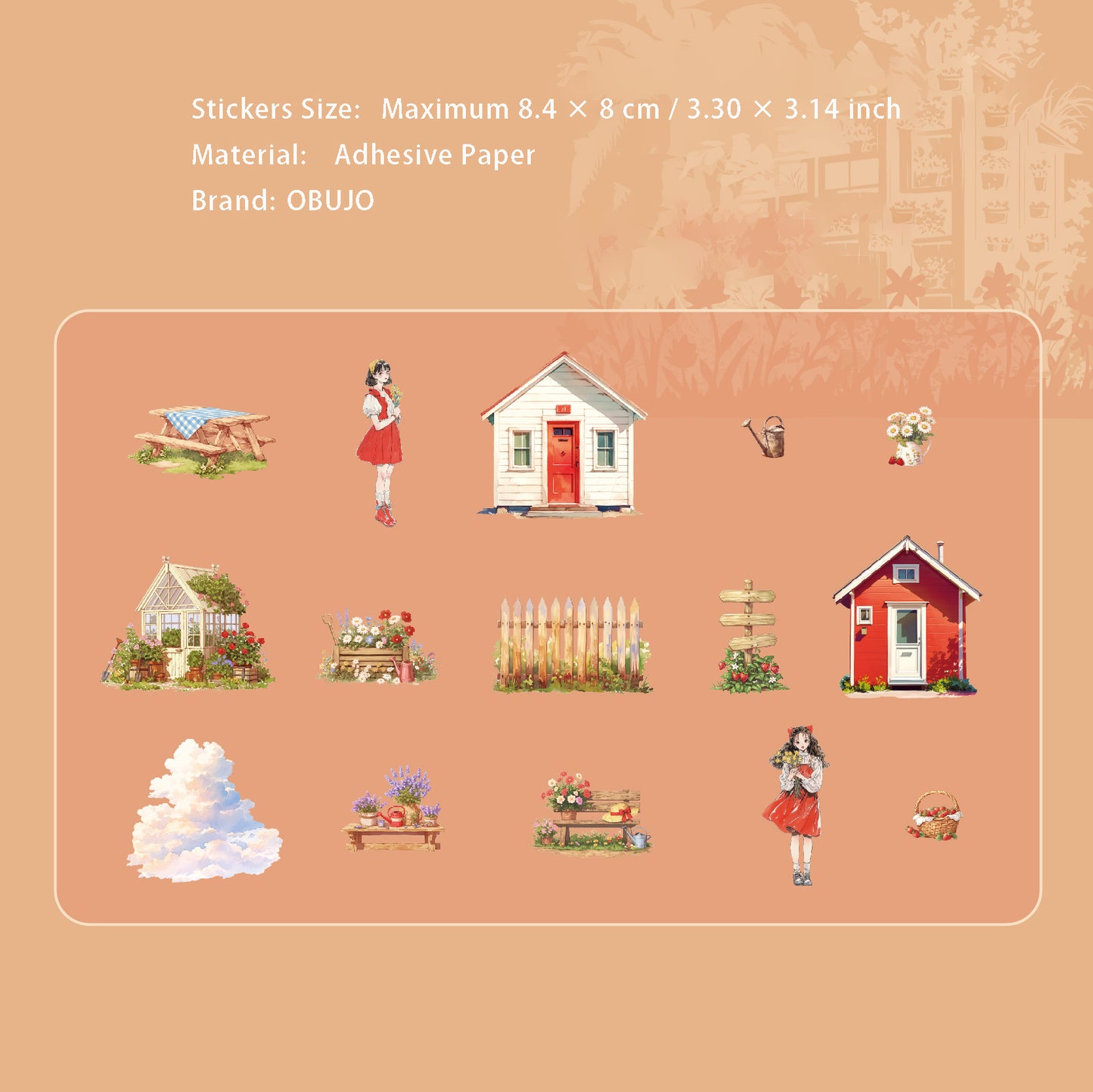 15 Pcs Dream Girl Stickers ZMRJ