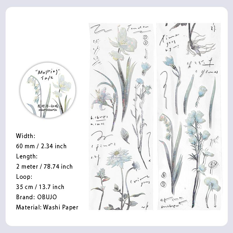 1 Roll Flower Theme Washi Tape HSXL