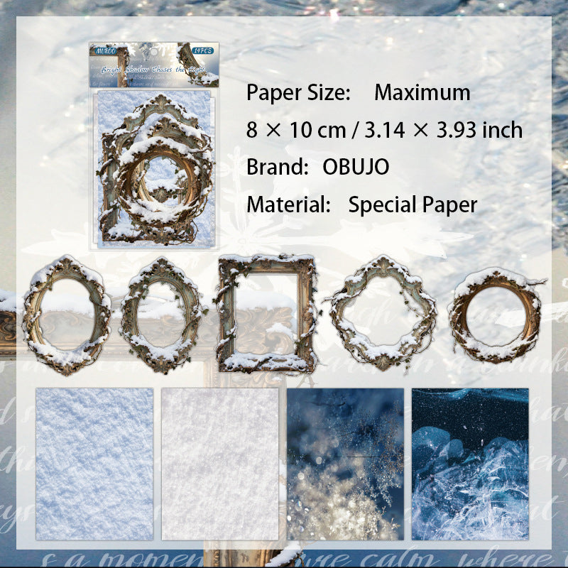 14 Pcs Vintage Journal Frame and Paper SYRK