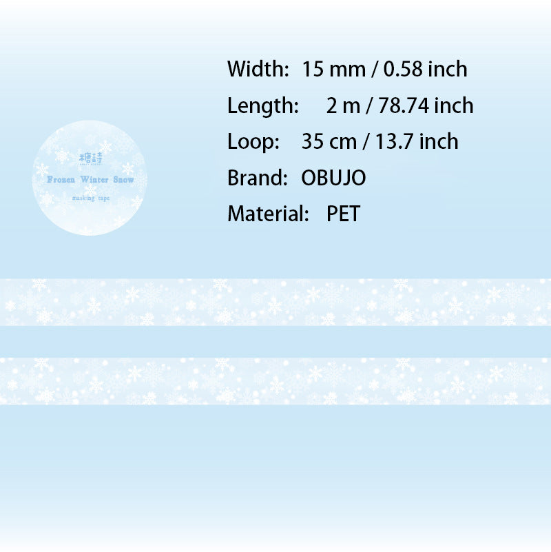 1 Roll Snowflake PET Tape DJLG