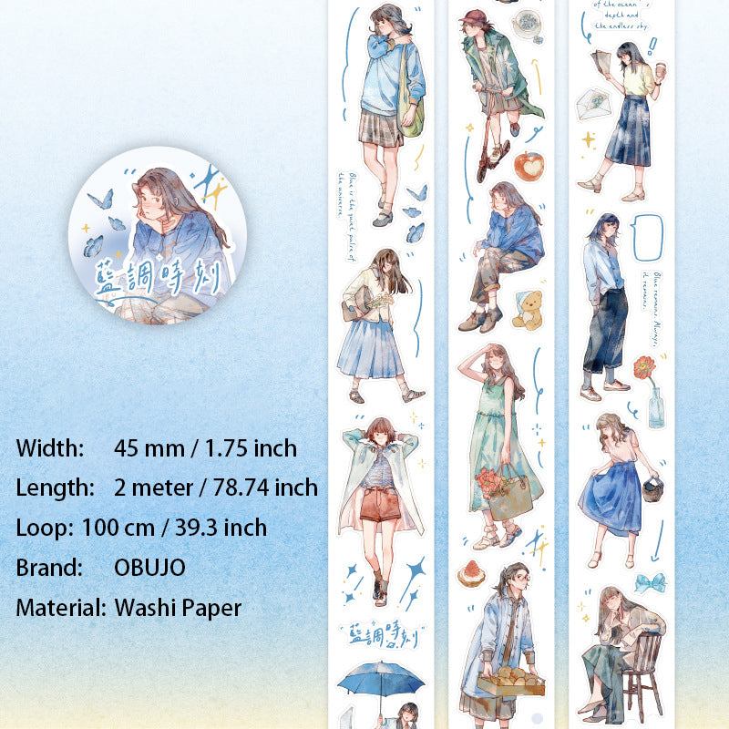 1 Roll Girl Daily Washi Tape SHZQ