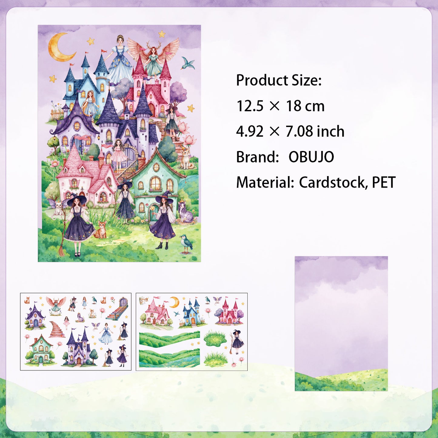 3D Fantasy House DIY Stickers Kit MJSR