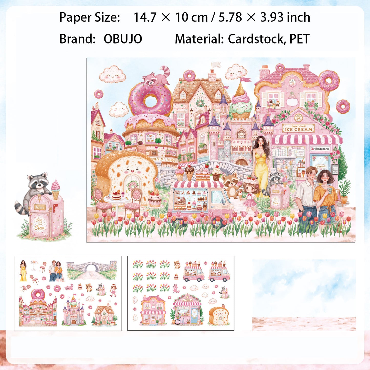 Flower House Themd DIY Stickers Kit HJHL
