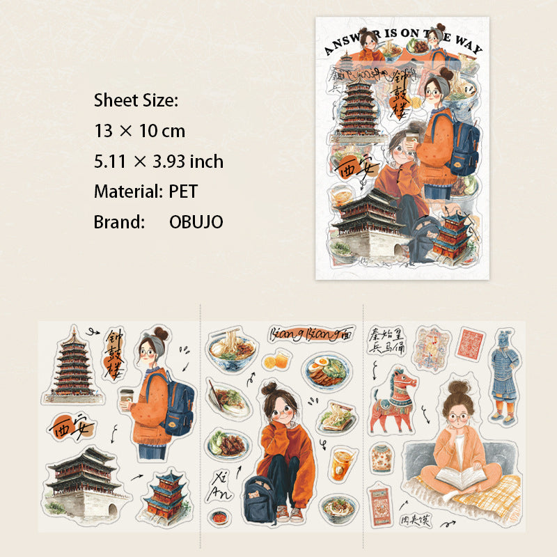 3 Sheets City Girl PET Stickers DAZLS