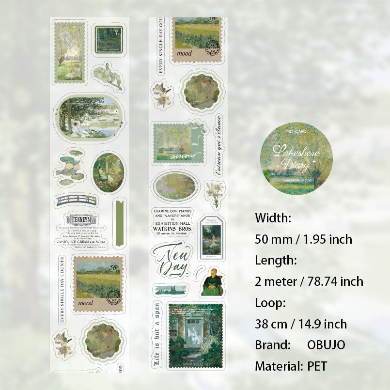 1 Roll Painting Art PET Stickers Tape MYHJ